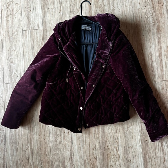 Maroon/Burgundy Velvet Jacket - Picture 1 of 8